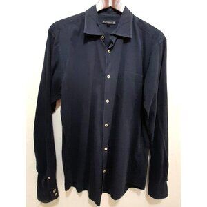 Ems Of Masons Mens Large Royal Blue Long Sleeve Casual Button-Down Shirt